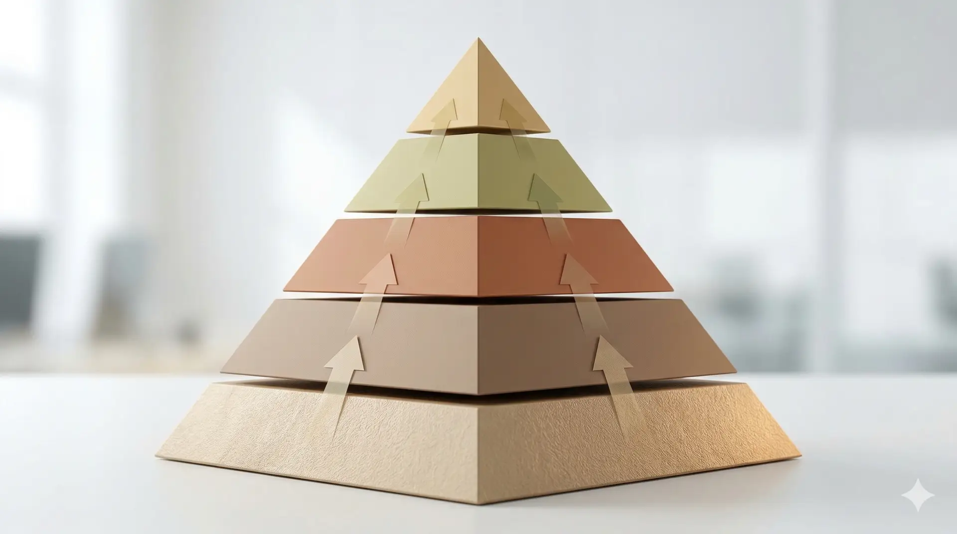 “Pirâmide em camadas com setas ascendentes representando a construção das verbas trabalhistas e seus reflexos a partir da base de cálculo.”